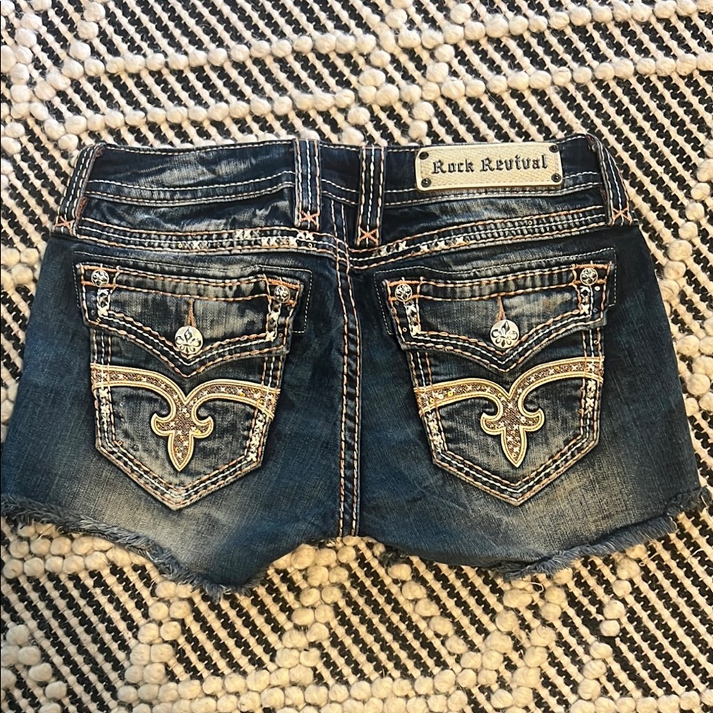 Rock Revival Women's Blue Denim Shorts